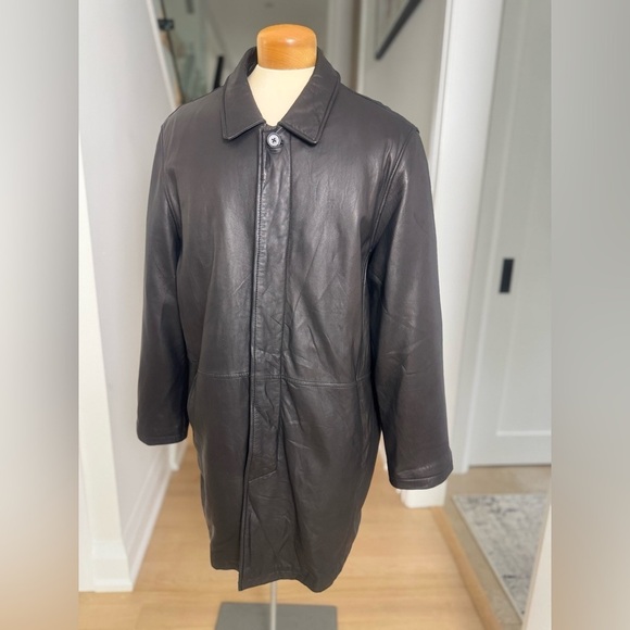111 State Other - 111 State Black Leather Insulated Men’s Coat Jacket L